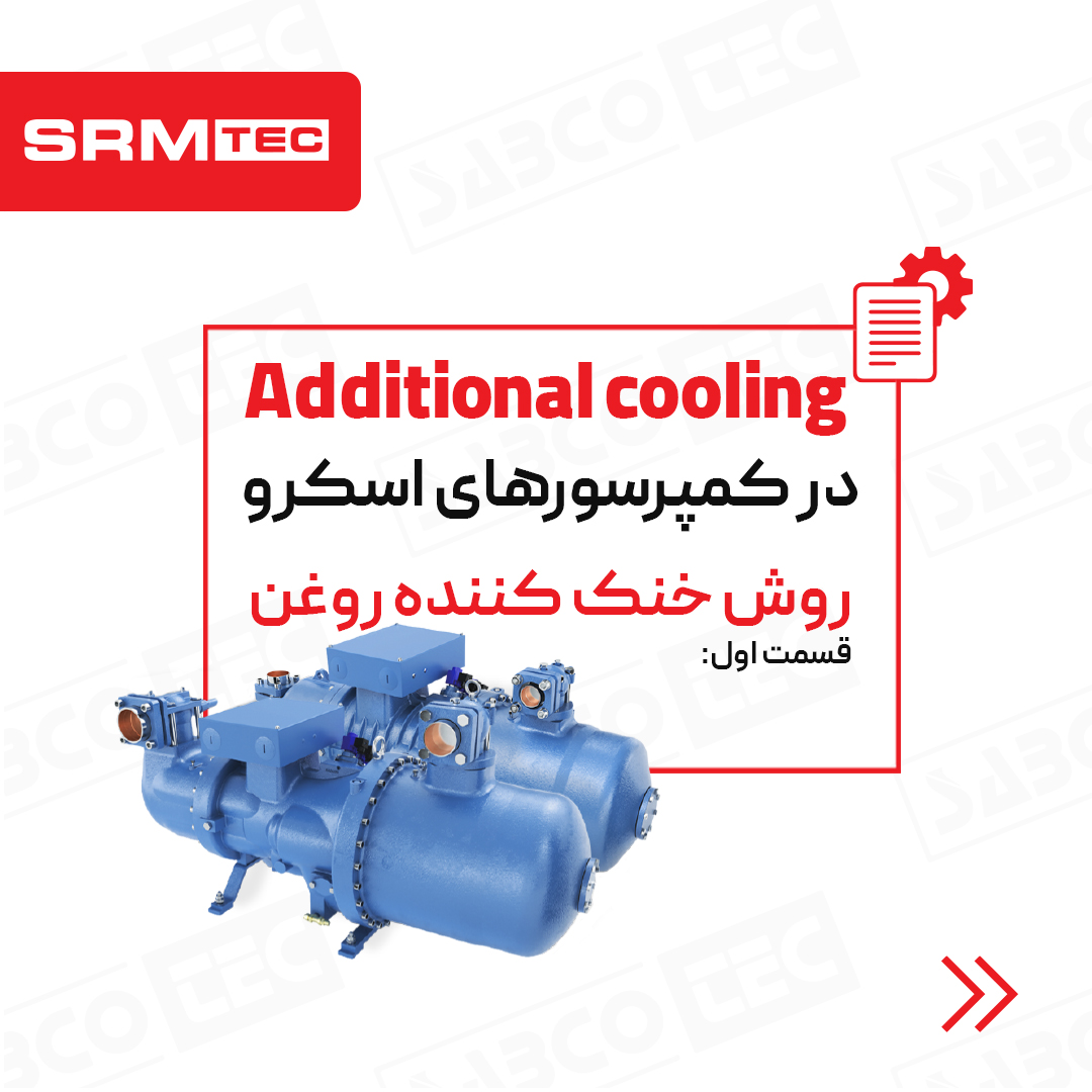  Additional cooling در کمپرسورهای اسکرو(روش خنک کننده روغن)